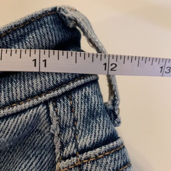 AMERICAN eagle stretch mom jean size 000 super distressed skinny legs - Picture 6 of 9